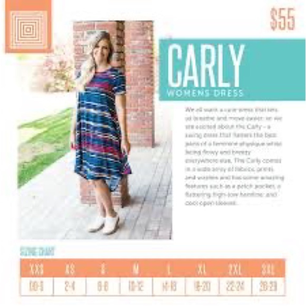 Lularoe Carly dress - Picture 8 of 8